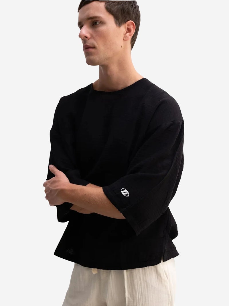 GIESTO Oversized Crew Neck Cotton T-Shirt - Image 3