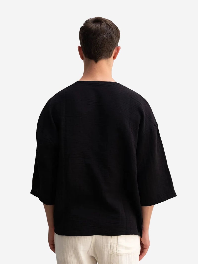 GIESTO Oversized Crew Neck Cotton T-Shirt - Image 5