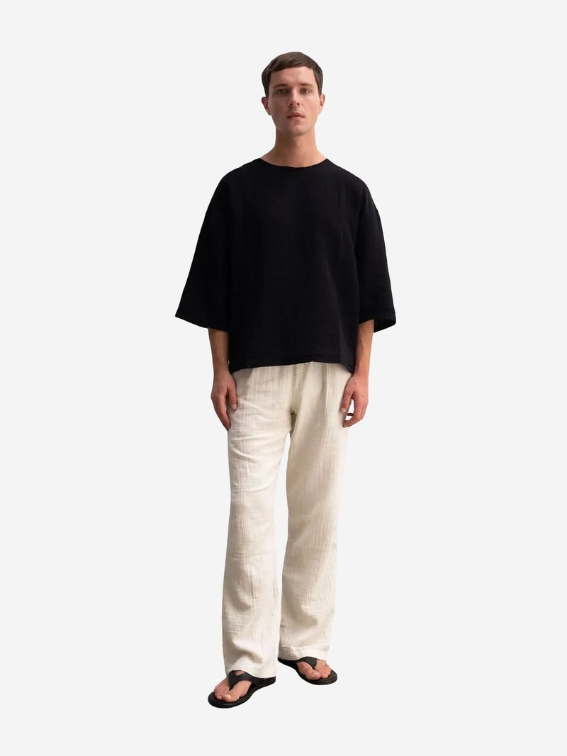 GIESTO Oversized Crew Neck Cotton T-Shirt - Image 4