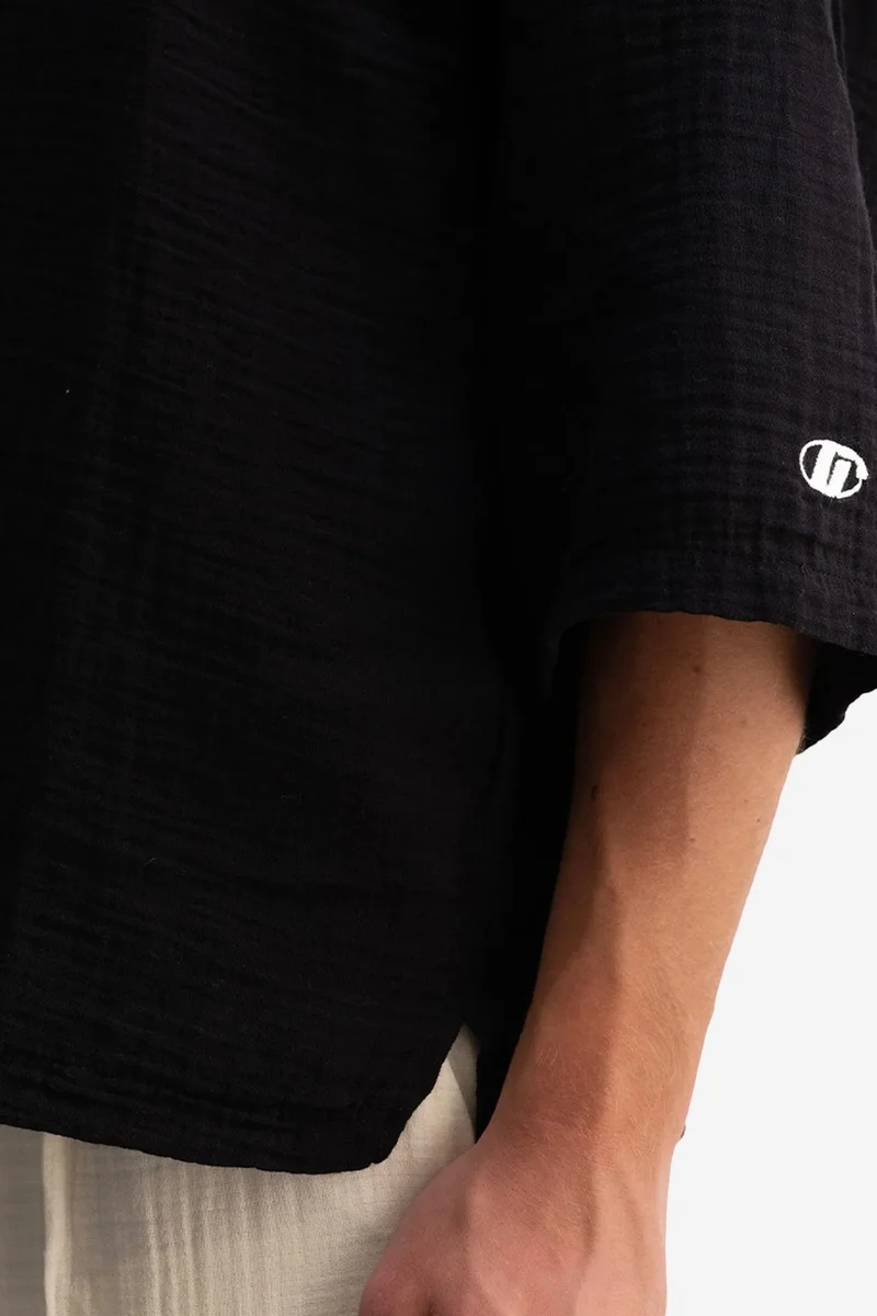Giesto Black GIESTO Oversized Crew Neck Cotton T-Shirt for Men | Best Price UAE