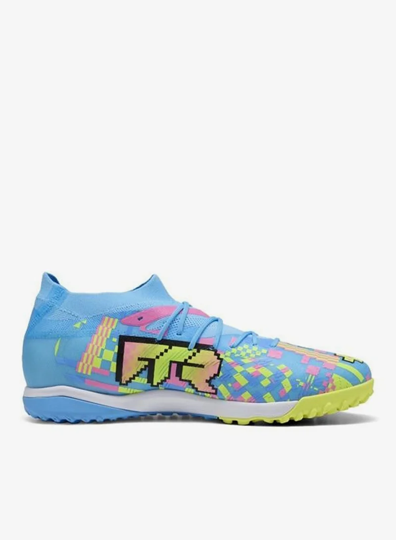 Puma PUMA White-Blue Glimmer-Pink Glimmer-Yellow Alert FUTURE 9 MATCH ADVANCED LEVEL TT Football Boots Unisex  | Best Price UAE