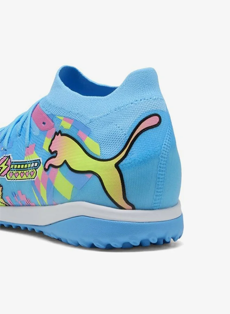 Puma PUMA White-Blue Glimmer-Pink Glimmer-Yellow Alert FUTURE 9 MATCH ADVANCED LEVEL TT Football Boots Unisex  | Best Price UAE