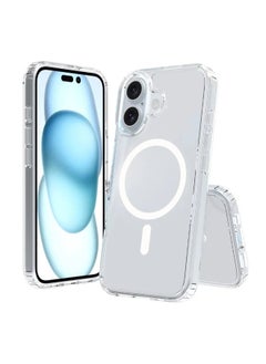 iPhone 16 Plus Magnetic Case, Compatible with MagSafe Wireless Charging, Anti-Scratch Bumper Cover (Clear), TPU - PC