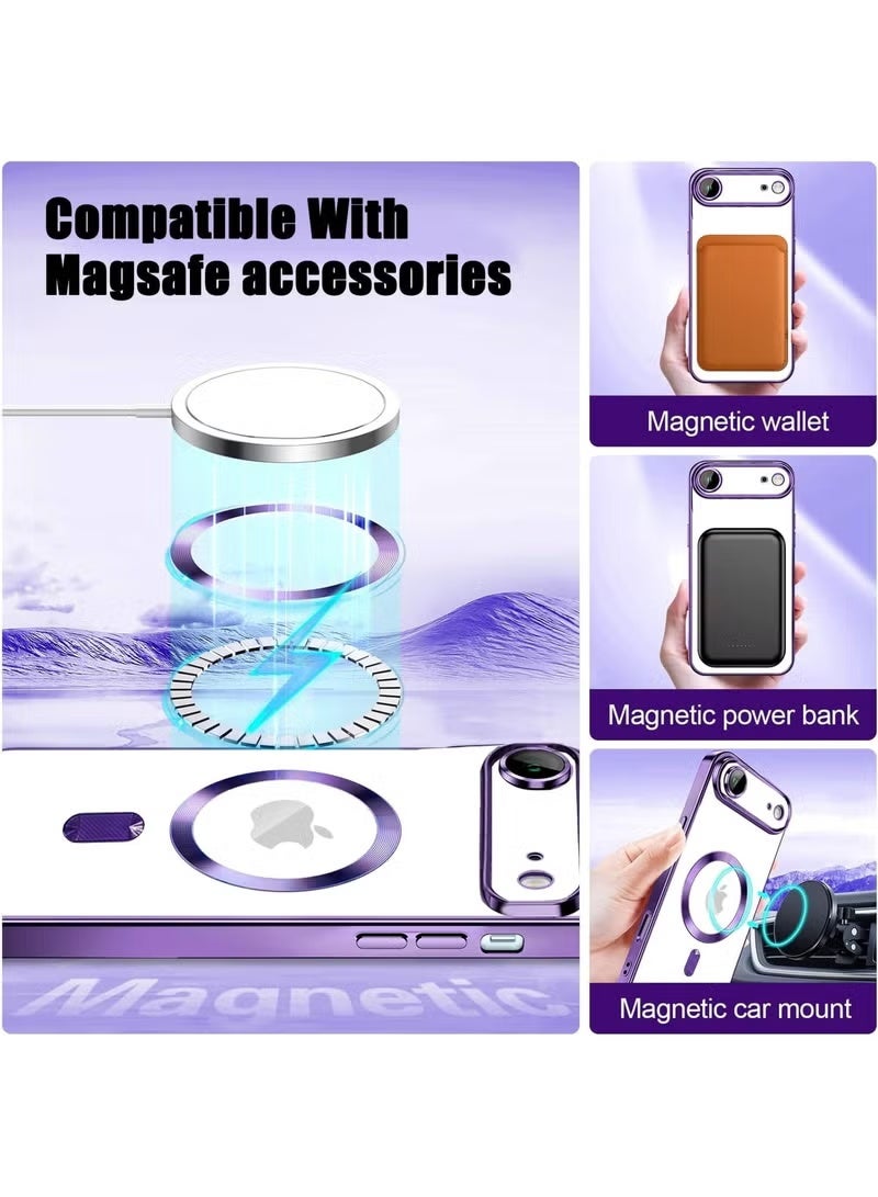 iPhone 17 Air Clear Case with Tempered Glass – Ultra-Slim Crystal Clear Protective Cover Compatible with MagSafe, Anti-Scratch, Shock-Resistant Full HD Glass Back for iPhone 17 Air 6.5-Inch – Premium Daily Protection - Image 4