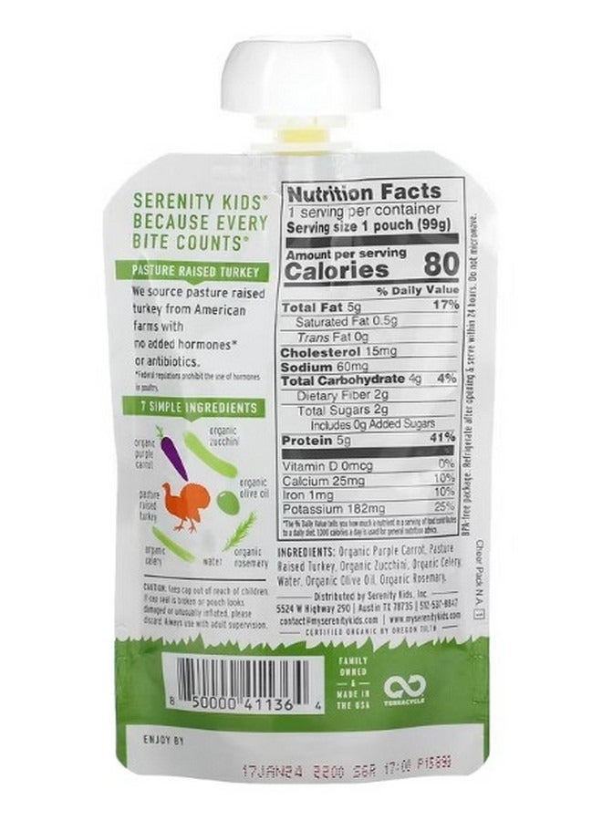 SERENITY KIDS Turkey with Rosemary 6 Months 3.5 oz 99 g - Image 2