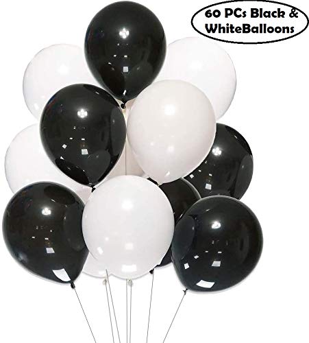 HK balloons Black & White Themed Happy Birthday Banner Decoration Kit 69 Pcs Set for Boys Husband Balloons Decorations Items Combo with Metallic Balloons - Image 3