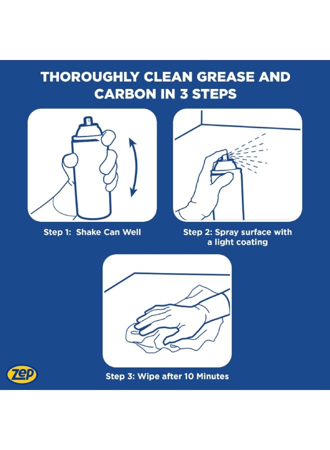 Zep Heavy-Duty Oven and Grill Cleaner - 19 oz (Case of 2) ZUOVGR19 - Dissolves Grease on Contact, on Burners, Grates and Drip Pans - Image 2