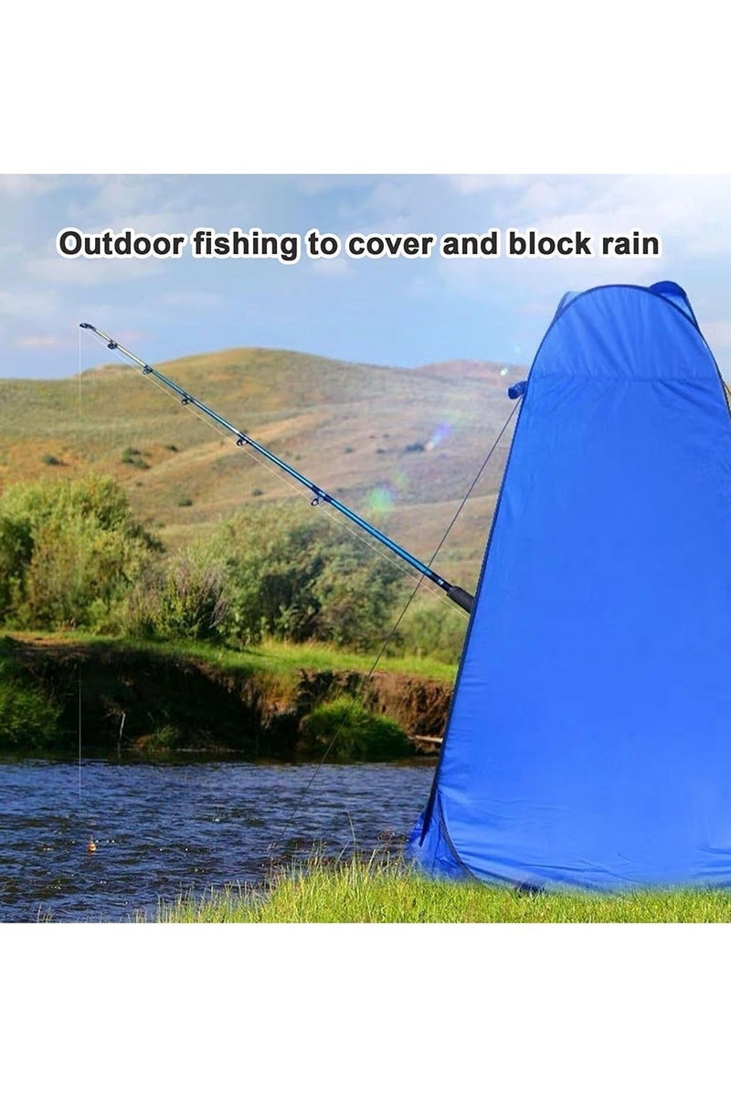 توبيز خيمة استحمام محمولة من توبيز WD-Blue بارتفاع 1.5 متر – خيمة خصوصية للاستحمام أو تبديل الملابس أو استخدام المرحاض في الخارج - Image 2