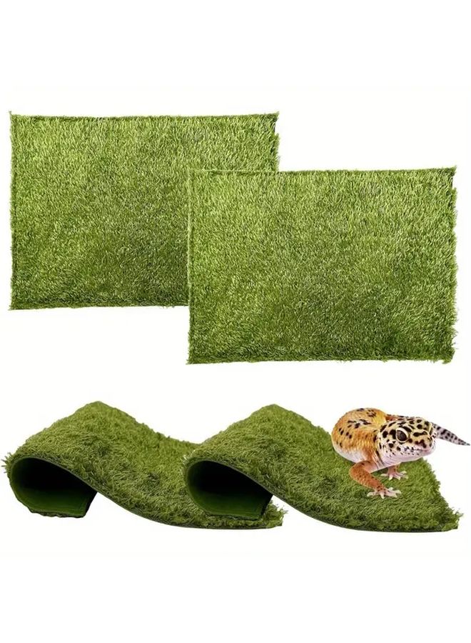 سجادة الطحالب الاصطناعية، بساط الزواحف سهل التنظيف، سجادة حيوانات أليفة قابلة لإعادة الاستخدام، زينة الكريسماس - Image 2