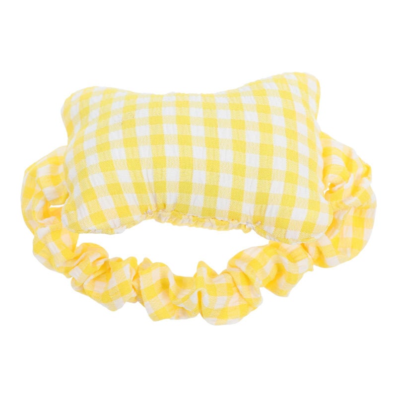 Luxshiny Yellow Grid Pattern Ergonomic Mouse Wrist Pad And Keyboard Wrist Rest Set For Office Work Comfortable Soft Support For Computer And Laptop - Image 2