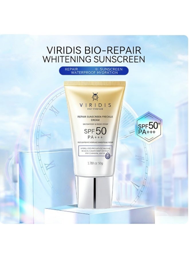 فيديريس VIRIDIS SPF 50 PA+++ نيكوتيناميد فيتامين C واقي الشمس روديولا روزيا واقي الشمس خفيف الوزن واقي الشمس طويل الأمد 1.76 fl.oz (50g) - Image 2