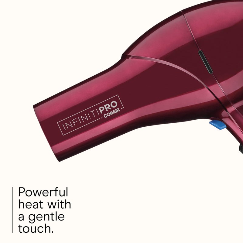 CONAIR Infiniti PRO CONAIR Hair Dryer with Diffuser  Professional AC Motor  Tourmaline Ceramic Technology Blow Dryer  Includes Concentrator and Blowout Brush    Exclusive  Burgundy - Image 4