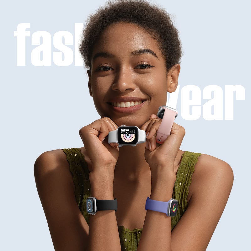 DaQin 8 Pack Sport Bands Compatible with Apple Watch Band 40mm 41mm 42mm 44mm 45mm 46mm 49mm 38mm for Women Men, Soft Silicone Waterproof Strap for iWatch Series 11 10 9 8 7 6 5 4 3 2 1 SE Ultra - Image 2