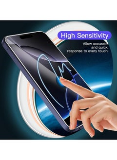 Techie 2 Pack HD Tempered Glass Screen Protector for Apple iPhone 16 Pro - Anti Reflection Anti Bubbles 9H Hardness 0.33 mm Rounded Edges Easy Installation  - Image 4