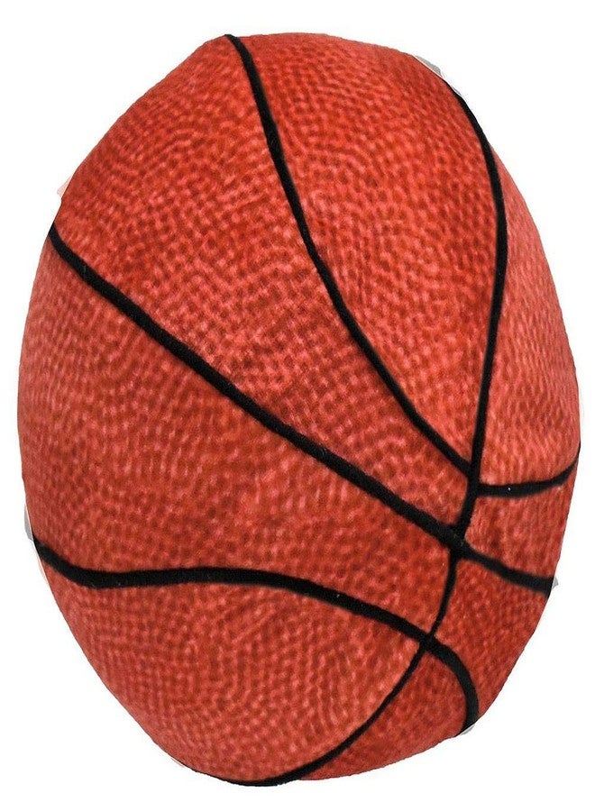 iscream Silky Fleece Covered 6" Slow Rise Squishy Basketball Mini Pillow Stress Reliever - Image 1