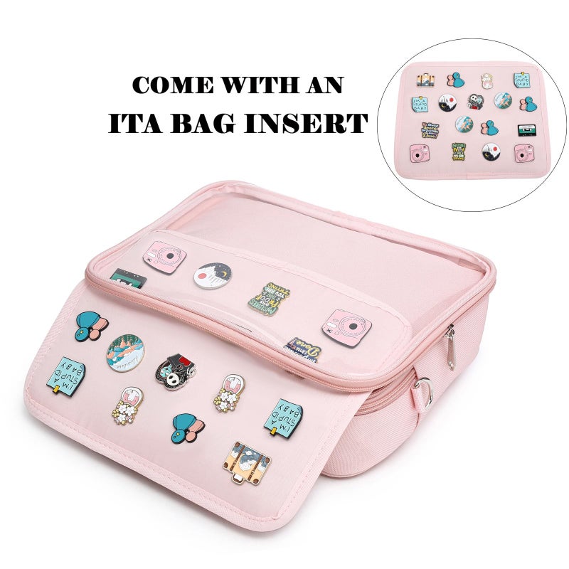 CHERRY SAUCE Dopamine Color Ita Bag Backpack Satchel Oxford Crossbody Messenger Shoulder Bag - Image 4