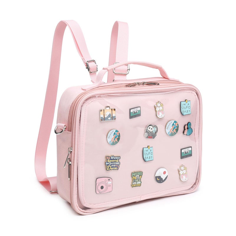 CHERRY SAUCE Dopamine Color Ita Bag Backpack Satchel Oxford Crossbody Messenger Shoulder Bag - Image 1
