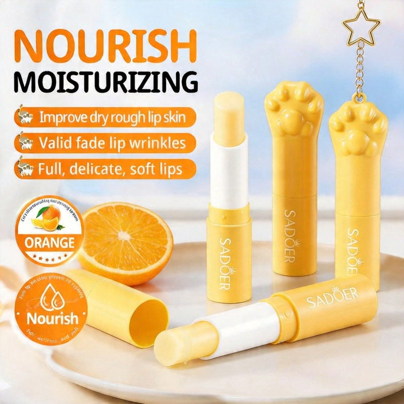 1PC Lip Balm and Butter, Orange - Image 1