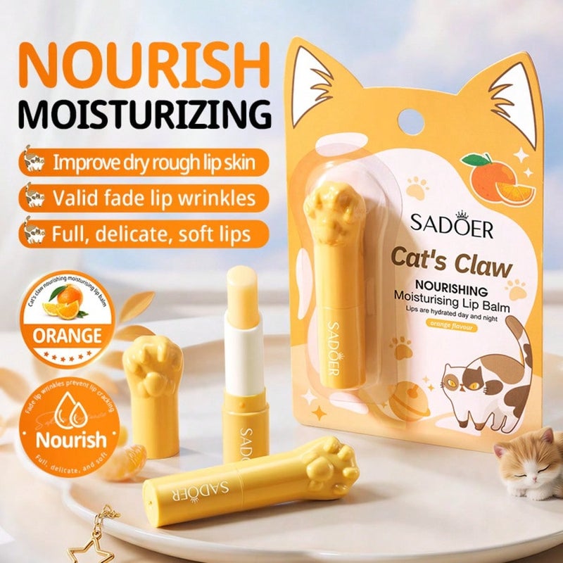 1PC Lip Balm and Butter, Orange - Image 3