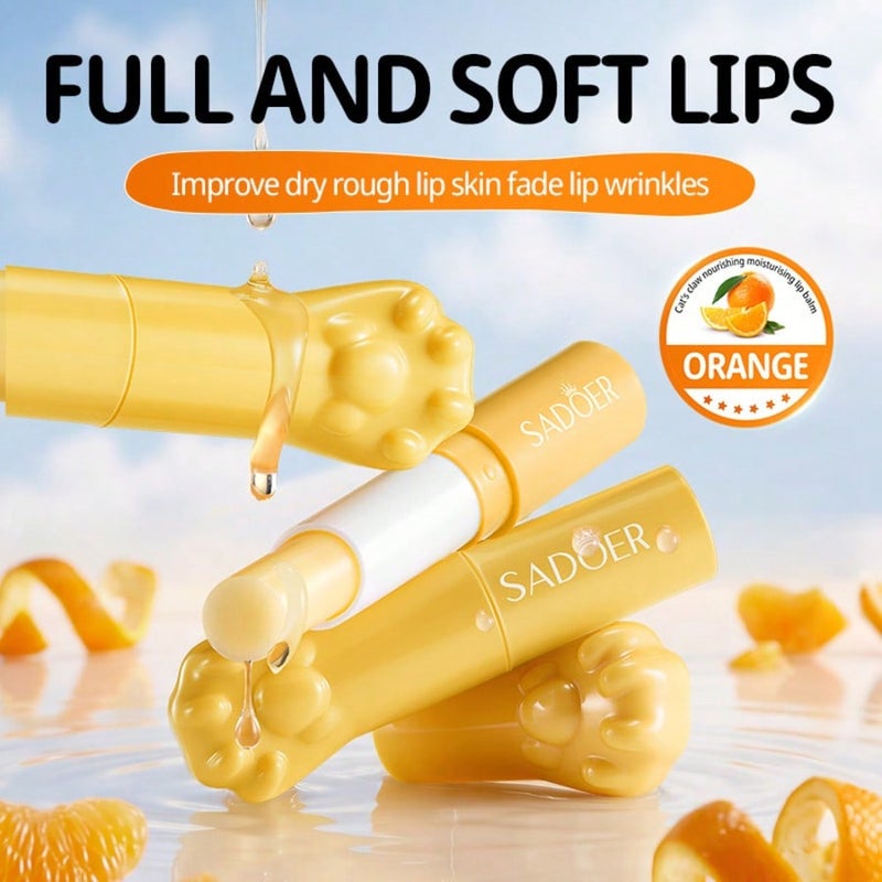 1PC Lip Balm and Butter, Orange - Image 4