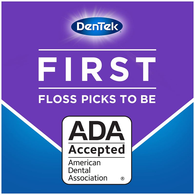 DenTek Cross Flosser Plaque Control Floss Picks, X-Shaped Floss, 75 Count, 3 Pack - Image 5