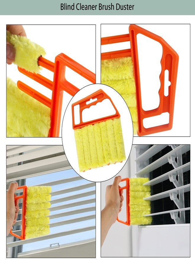 Openfly Venetian Blind Cleaner Duster Tool, Hand-held Window Shutters Duster, Window Blind Cleaning Tool, Groove Gap Cleaning Brush for Blind, Air Conditioner, Car Vents, Fan, Door Window Track- 8Pack - Image 2