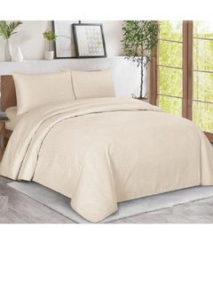 Generic Bed sheet set with elasticated edges Classic 100 % Cotton, of 4 pieces, king size,HOTEL-L016  - Image 1
