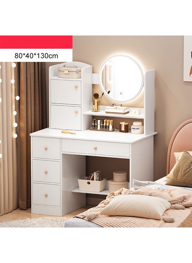 keke - Makeup Vanity Table Dressing Table Flip Mirror With Drawers 80 CM - Image 1