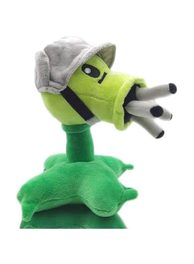 PVZ Gatling Pea Plush Figure Set - Zombie Plant Stuffed Toy with 50pcs Stickers  - Image 1