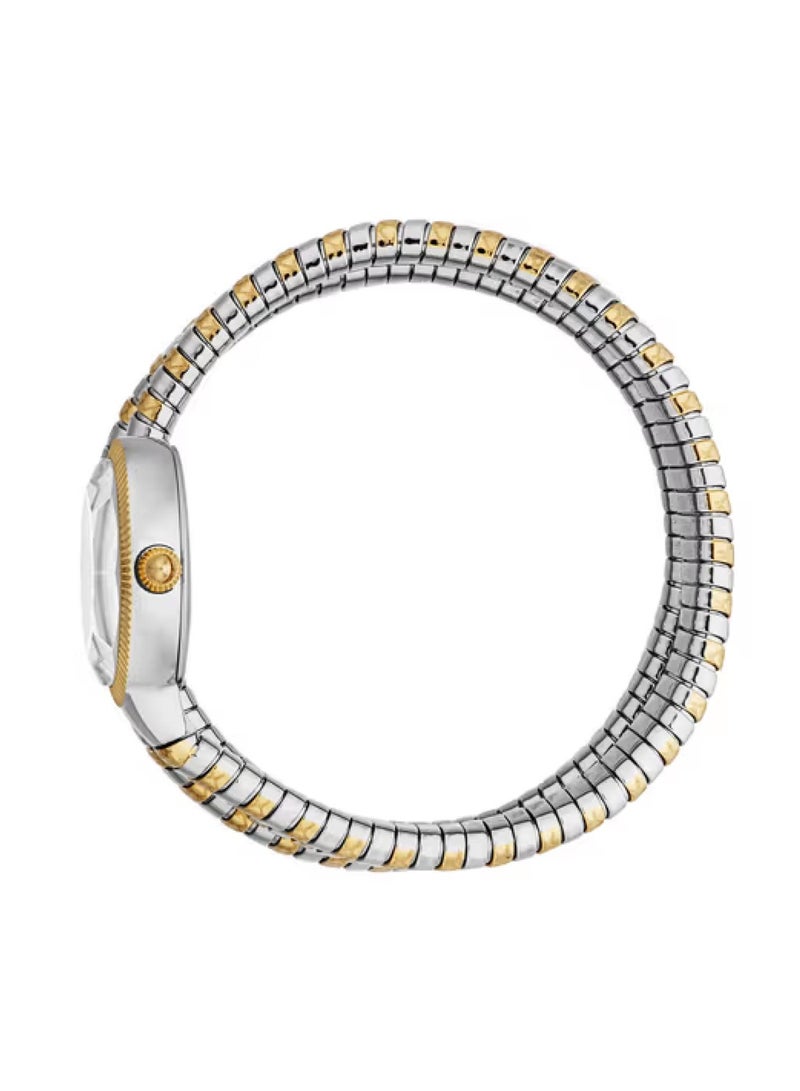 Just Cavalli ساعة يد نسائية بعد الحفلة بتصميم تناظري من الفولاذ المقاوم للصدأ بلونين JC1L269M0055 - Image 3