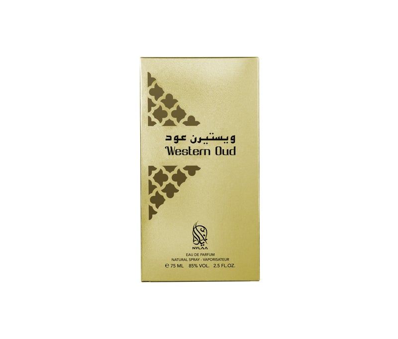 NYLAA Western Oud Eau De Parfum (EDP) 75ML | Premium Unisex (Men and Women) Perfume | Long Lasting Oud Fragrance | Daily Use Perfume - Image 4