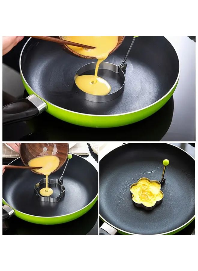 5 Styles Stainless Steel Egg Frying Molds With Non Slip Handles Kitchen Cooking Tools - Image 5