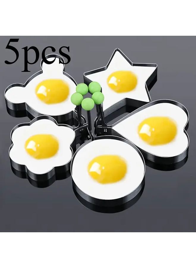 5 Styles Stainless Steel Egg Frying Molds With Non Slip Handles Kitchen Cooking Tools - Image 1