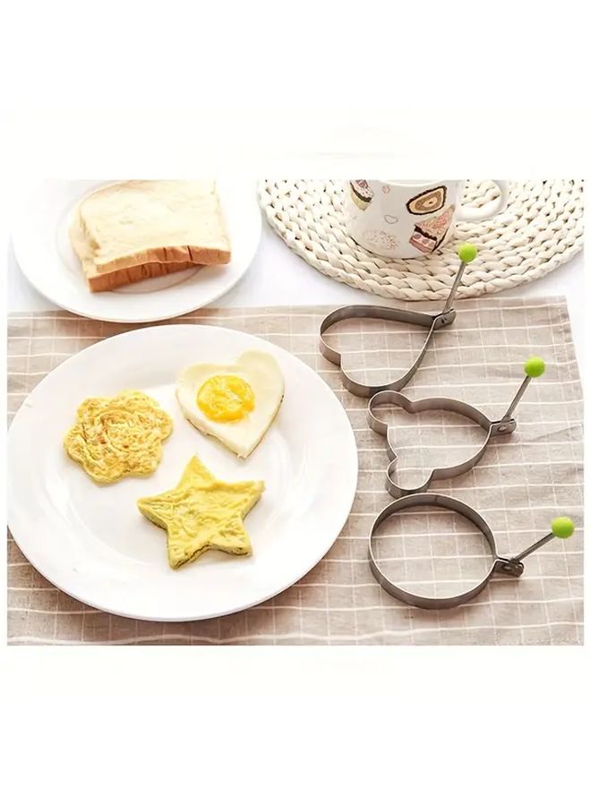 5 Styles Stainless Steel Egg Frying Molds With Non Slip Handles Kitchen Cooking Tools - Image 2