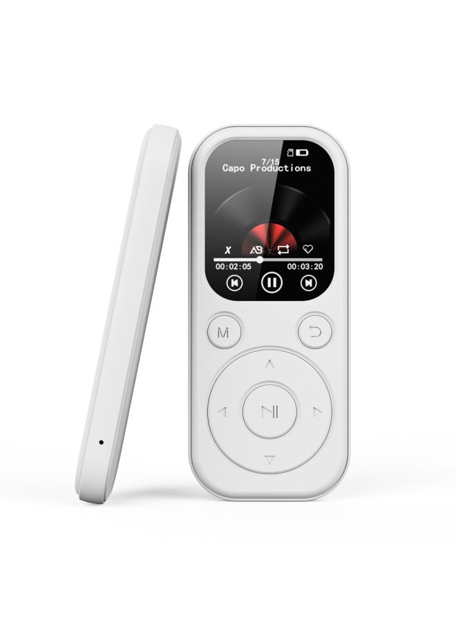 Beauenty 【Edition】 MP3/MP4 Music Player Electronic Radio 2-inch HD Screen Walkman-Body Color:White-Memory Capacity:8GB - Image 1