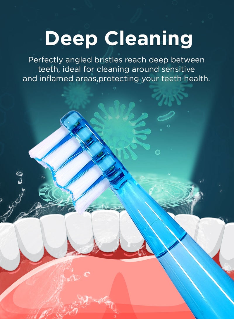 AFRA رأس فرشاة سوبر كلين V سيريز جونيور - شعيرات ألمانية بيدكس متوسطة النعومة، للأطفال من 3 سنوات فما فوق، أزرق -601207 - Image 5