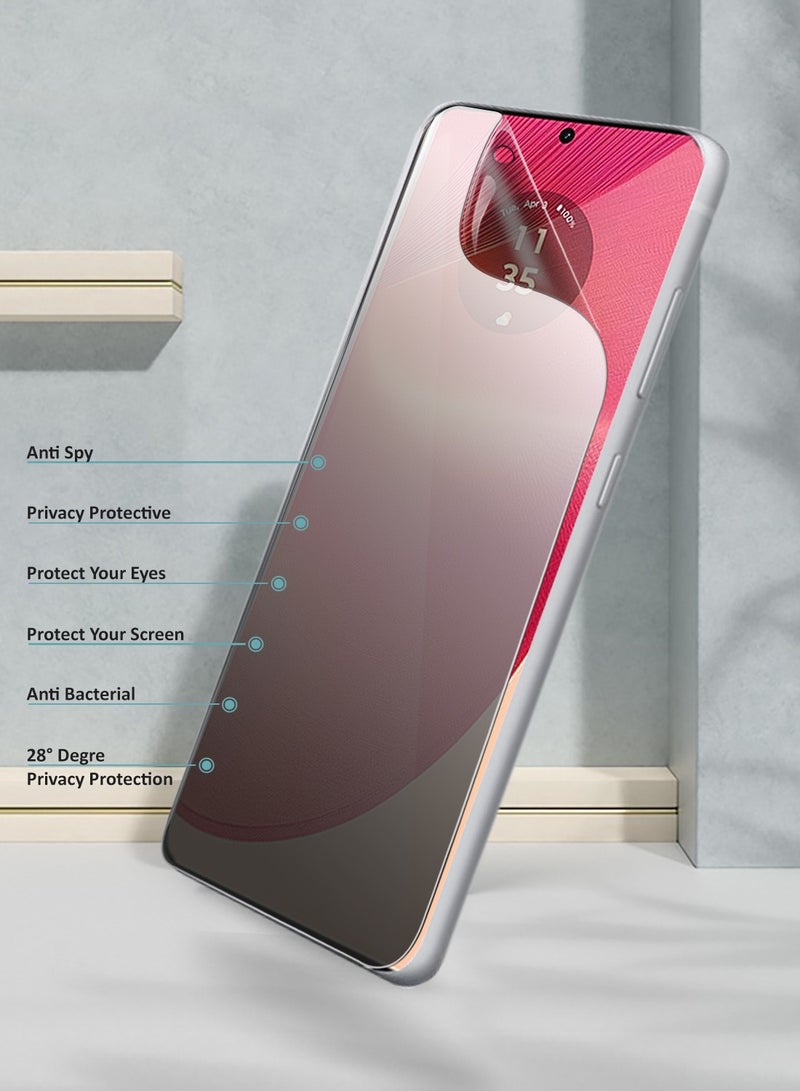 Wtech Motorola Edge 50 Fusion / Motorola S50 Neo / Motorola Moto G85 5G 2024 Premium Anti Spy / Anti Privacy Film Thin And Flexible Screen Protector - Clear  - Image 3