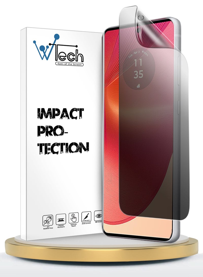 Wtech Motorola Edge 50 Fusion / Motorola S50 Neo / Motorola Moto G85 5G 2024 Premium Anti Spy / Anti Privacy Film Thin And Flexible Screen Protector - Clear  - Image 1