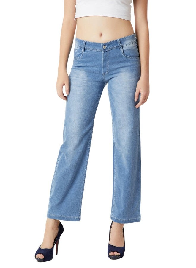 Miss Chase Women's Relaxed Fit Denim Jeans(MCSS18DEN02-50-158-30,Light Blue,30) - Image 1