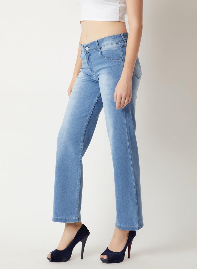 Miss Chase Women's Relaxed Fit Denim Jeans(MCSS18DEN02-50-158-30,Light Blue,30) - Image 3