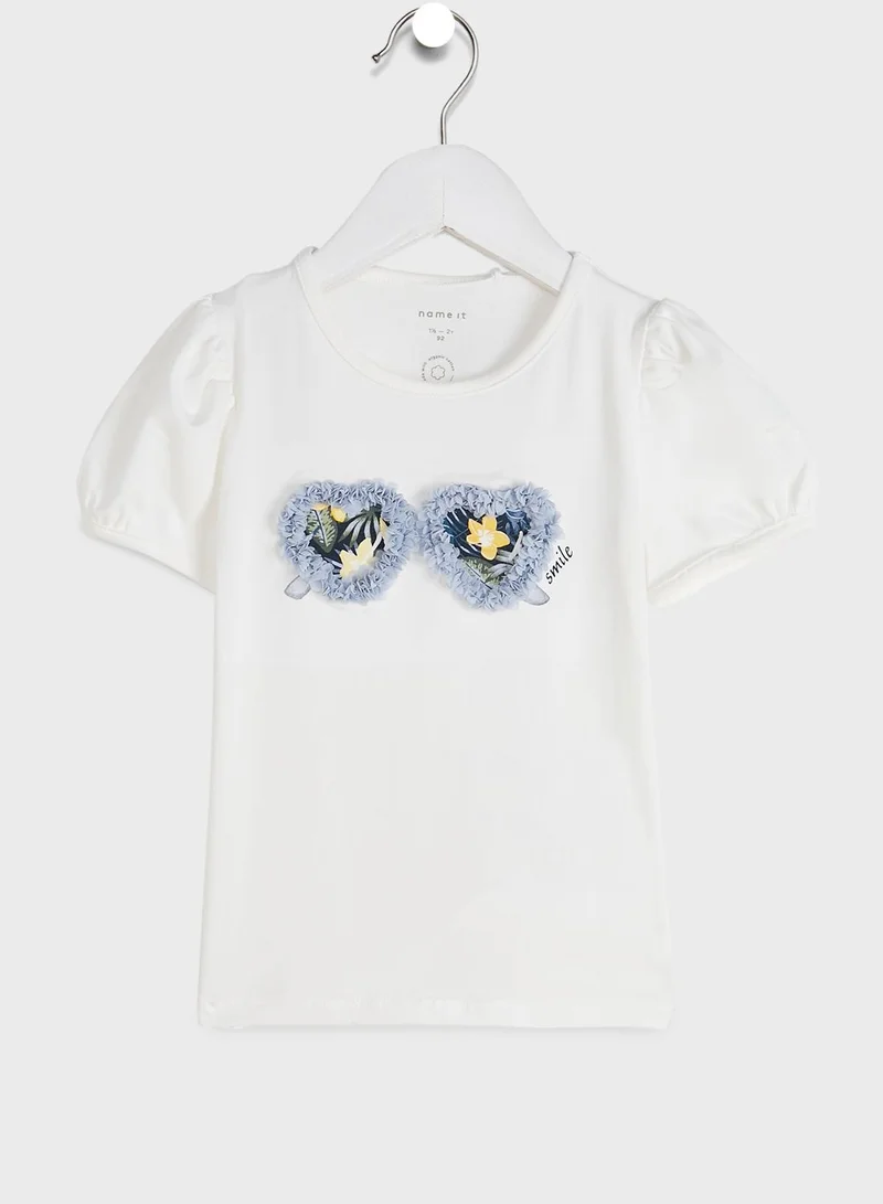 NAME IT Kids Leaf Print T-Shirt
