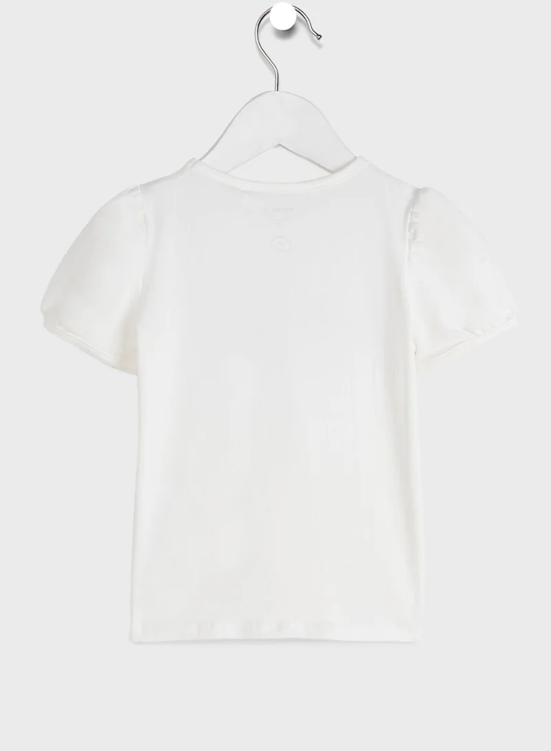NAME IT Kids Leaf Print T-Shirt