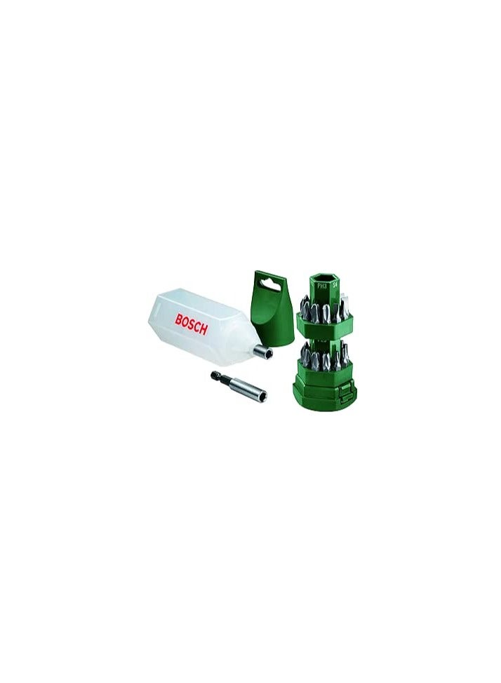 BOSCH Bosch 25-Piece Screwdriver Bit Set + Adapter – Model 2607019503 - Image 1