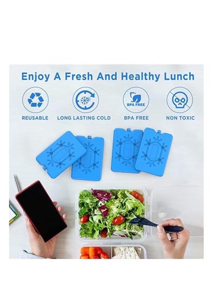 4 Ice Packs for Lunch Box, Reusable Ultra Thin Freezer Packs Long Lasting for Coolers, Cooler Bag for Work, School, Picnic or Camping Keep Food Fresh Lightweight Design for Easy Carrying - pzsku/Z69429CE868352E6EFBA4Z/45/_/1722222533/a4a035ed-0faf-4542-9fd9-49be8df6a84d