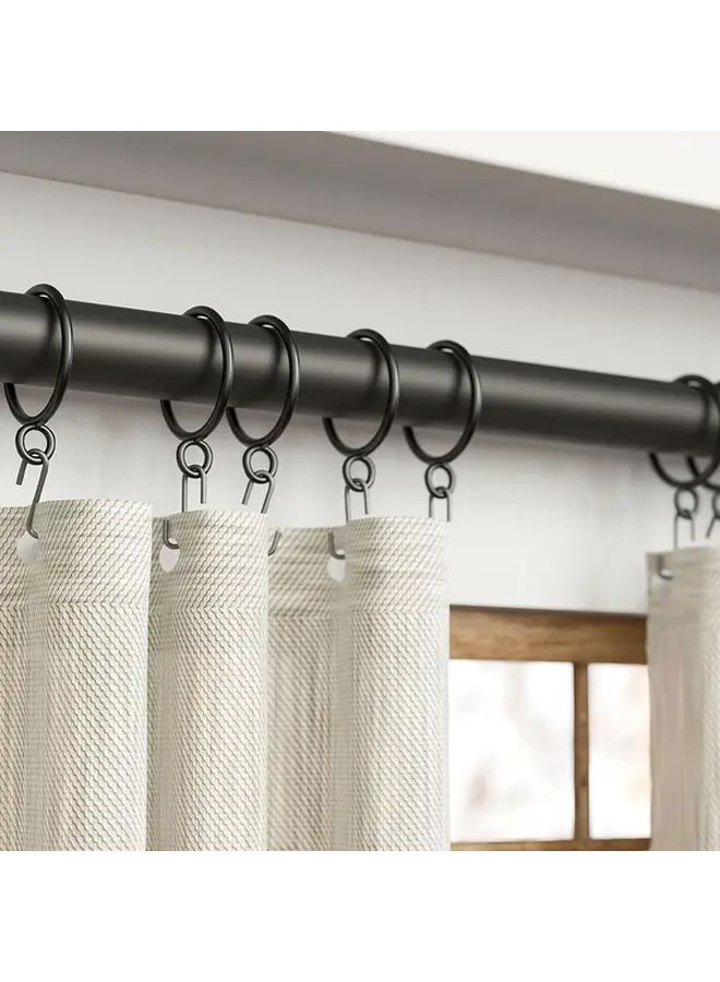 Heavy Duty Metal Curtain Rings 38mm Inner Diameter Silvery Finish - Image 4