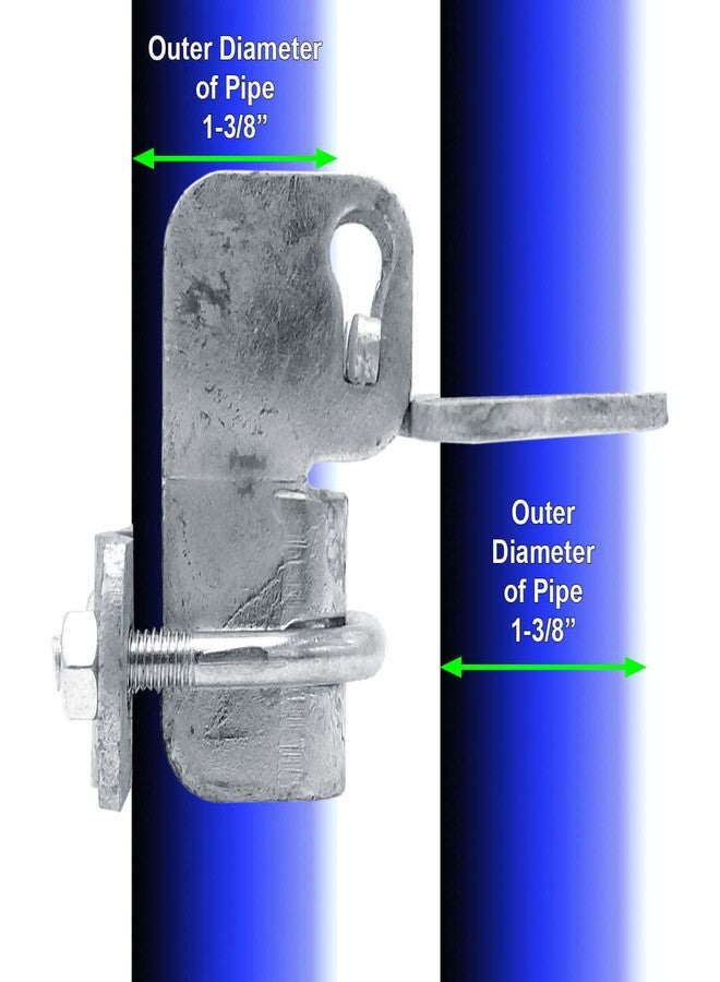 Jake Sales Kennel Gate Latch for Dog Kennel. Fits 1-3/8" Gate Frame & 1-3/8" Gate Post. Made of Galvanized Steel to Prevent Rust and Corrosion - Image 5