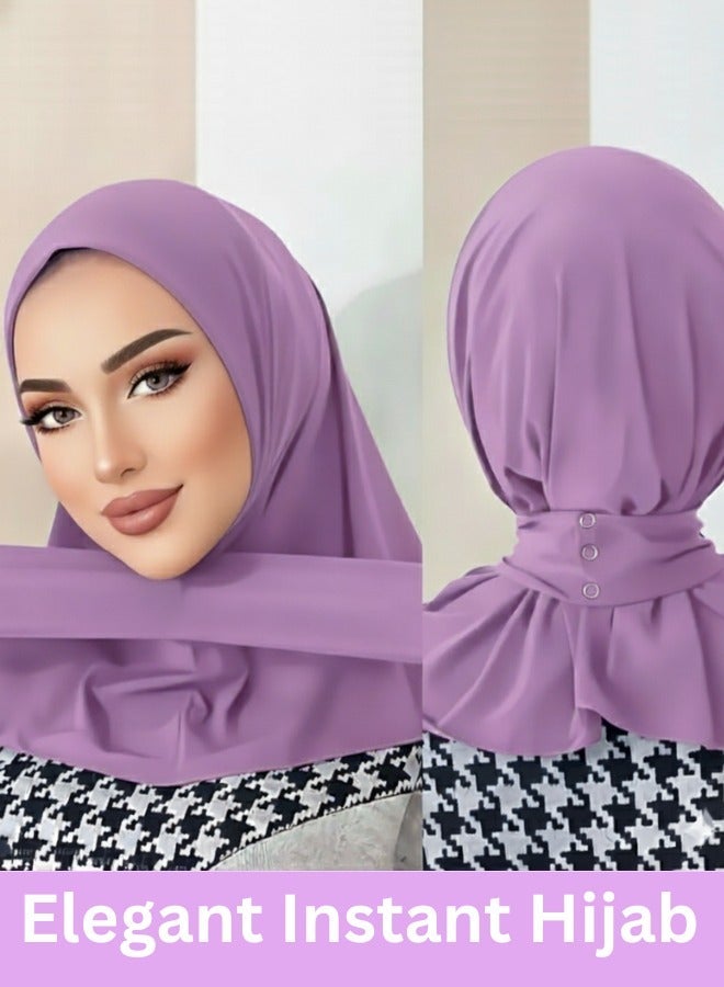 رينفينتي حجاب فوري للنساء – غطاء رأس خفيف الوزن وقابل للتنفس بتغطية كاملة، مزود بحبل قابل للتعديل وسناب غير قابل للانزلاق – مثالي للمناسبات الرسمية، اليومية، الرياضية والفعاليات | مجموعة - Image 2