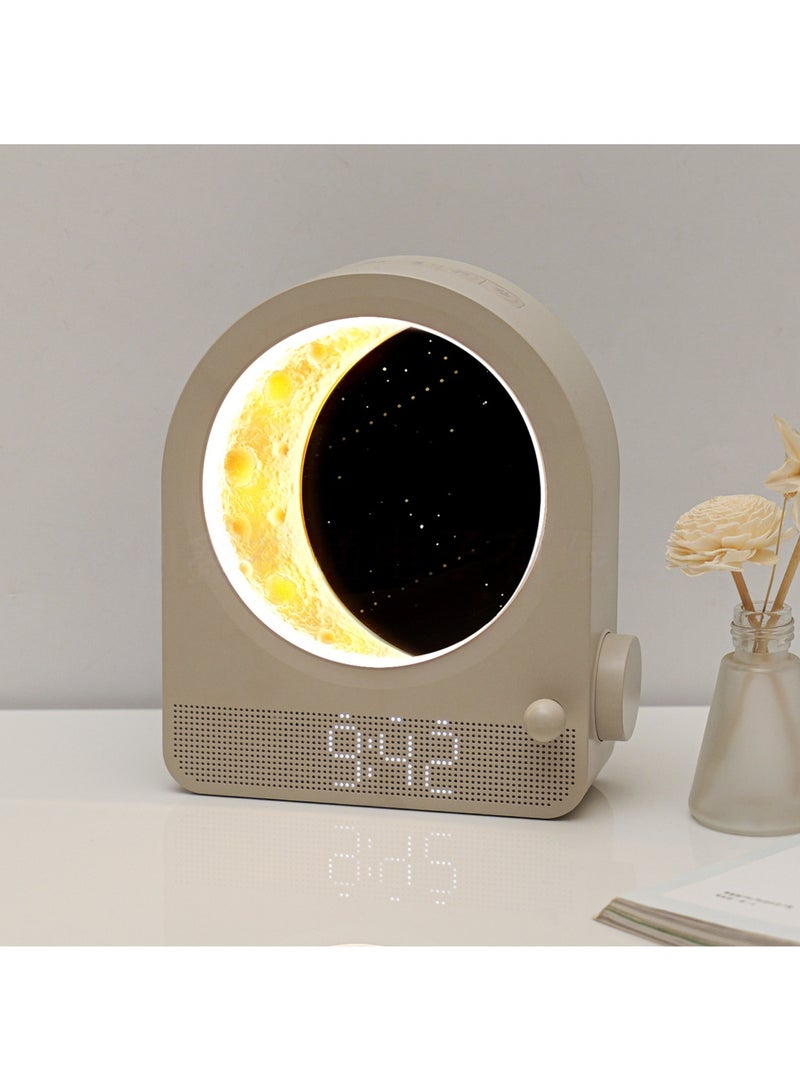 Adando Sunrise Alarm Clock, White Noise Machine & Meteor Moonlight - 10 Soothing Sounds, Dual Alarms, 30/60/90min Timer, Easy Snooze - Bedroom Gift for Insomnia Adults/Women - Image 1