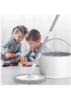Golau 360 Degree Rotating Mop and Bucket Flat Self-Separating Laminating Mop Set with 4 Microfiber Pads and Extendable Handle Perfect for Cleaning All Kinds of Floors  - Image 3