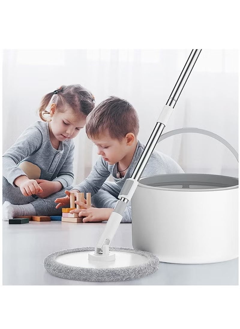 Golau - 360 Degree Rotating Mop and Bucket Flat Self-Separating Laminating Mop Set with 4 Microfiber Pads and Extendable Handle Perfect for Cleaning All Kinds of Floors - Image 1